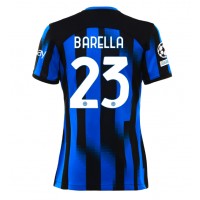 Dámy Fotbalový dres Inter Milan Nicolo Barella #23 2023-24 Domácí Krátký Rukáv